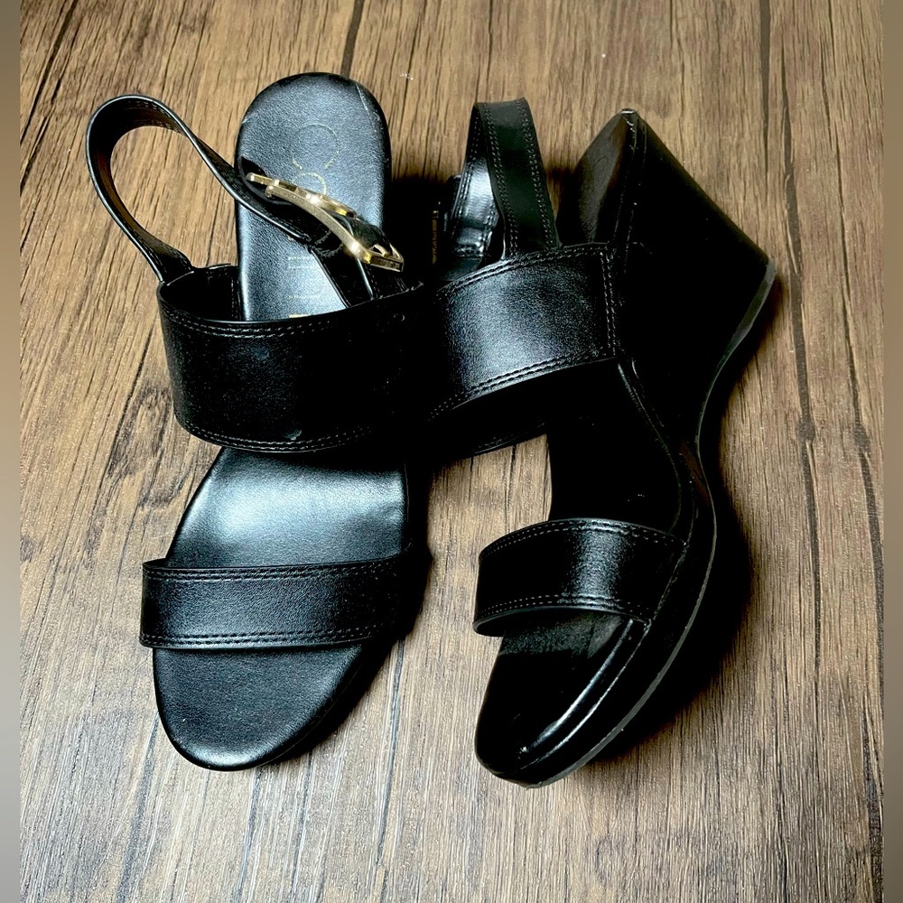 Calvin Klein wedges black size 9
